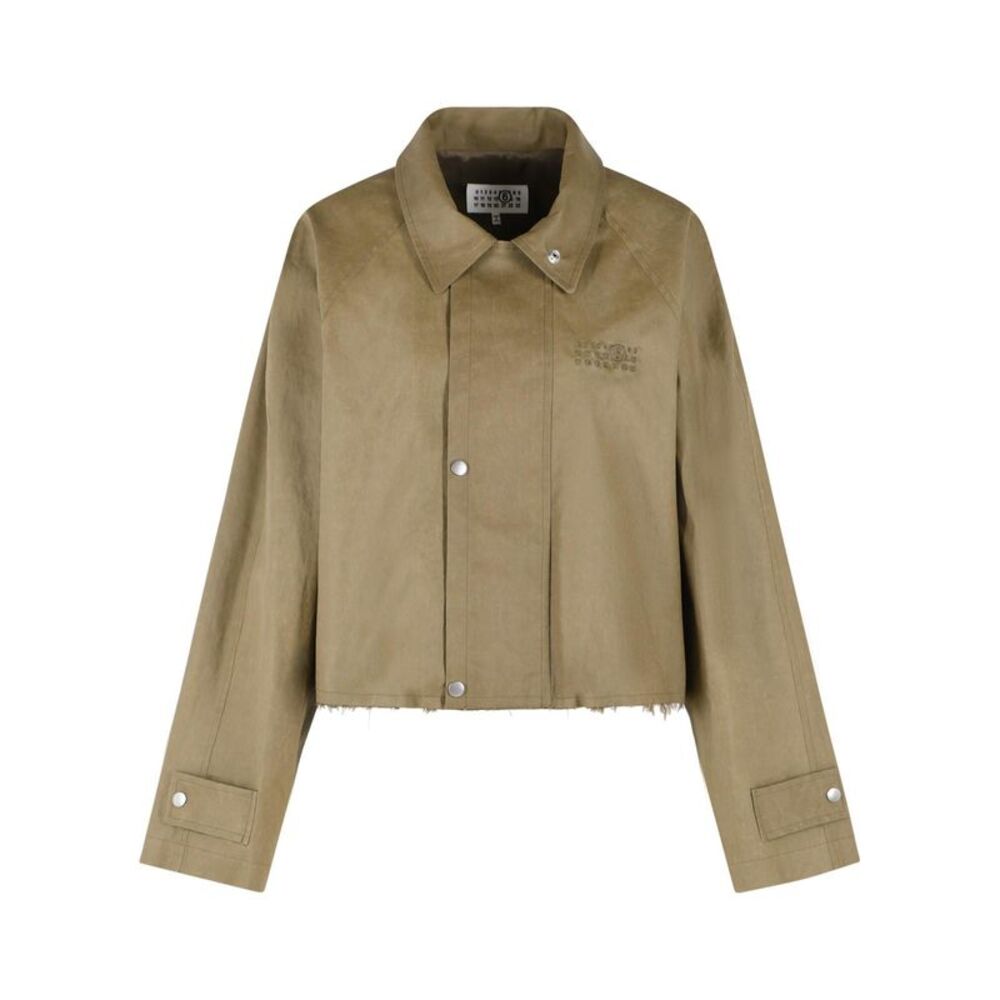 Mm6 Maison Margiela Green Cotton Jacket Women